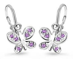 Cutie Jewellery Otroški uhani iz belega zlata C2748-10-X-2 (Barva bela)