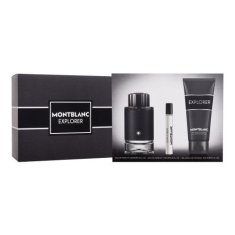 Mont Blanc Explorer Set parfumska voda 100 ml + parfumska voda 7,5 ml + gel za prhanje 100 ml za moške