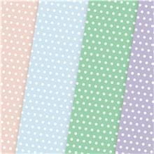 Galeria Papieru Okrasni papir A4 Polka Dot - 200 g, pastelne barve, 20 kosov