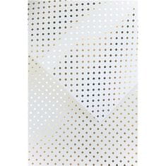 Galeria Papieru Okrasni papir A4 Polka dot, 190 g, bela/zlata, 10 kosov