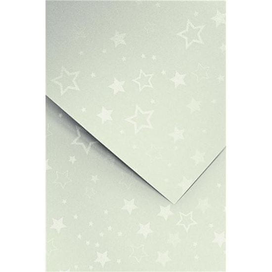 Galeria Papieru Okrasni papir A4 Stars - 220 g, srebrn, 20 listov