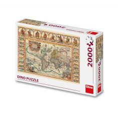 Dino Puzzle Zgodovinski zemljevid sveta 2000 kosov