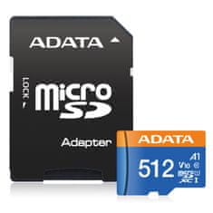 A-Data Adata/micro SDXC/512GB/UHS-I U1/Class 10/+ adapter