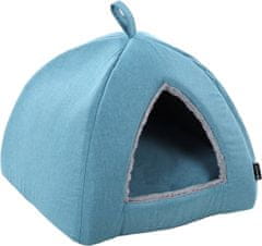 Flamingo Isidoor Cat Bed Blue 40x38cm