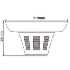 Secutek Skrita kamera AHD v detektorju dima SLG-LSDCHTC200FPE