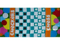 Carbotex CARBOTEX Otroška brisača za plažo s kosi 70/140cm CHESS