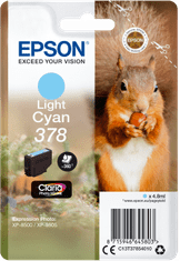 Epson kartuša T3785 svetlo cian (veverica)