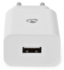 Nedis omrežni polnilnik/ USB-C/ 2,4 A/ 5,0 VDC/ hitro polnjenje/ bel/ 1 m kabel