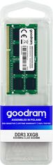 GoodRam Goodram 8GB DDR3 PC3-12800 SO-DIMM pomnilniški modul 1600 MHz za prenosnike, CAS 11, 204-pinski, 1.35V