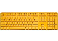 Ducky Ducky One 3 Gaming Tipkovnica USB QWERTY Angleška Rumena z RGB Osvetlitvijo in Mehanskimi Stikali Cherry MX Red