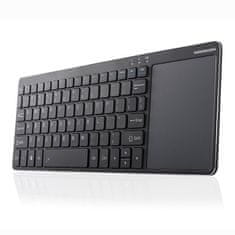 Modecom Bežična tipkovnica Modecom MC-TPK1 QWERTY Angleška Črna, Standardna Velikost, RF Wireless, 80 Tipk