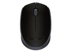 Logitech Logitech M170 Brezžična Miška - Črna, Ergonomična, 1000 DPI, 12 mesecev avtonomije, Združljivost z Windows, Mac in Linux