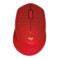 Logitech Logitech M330 Silent Plus brezžični rdeči miško z Nano sprejemnikom - tiha in učinkovita izbira za pisarno