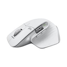 Logitech Logitech MX Master 3S brezžična miška za uspešnost, srebrna, ergonomska, USB-C, 8000 DPI, podpora za več naprav