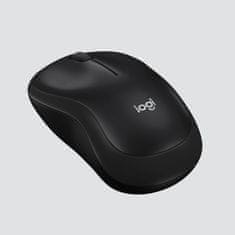 Logitech Logitech M220 Silent brezžična miška, ambidextrous, 1000 DPI, dolga življenjska doba baterije, barva: oglje, gigabitni sprejemnik