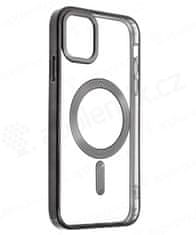 SWISSTEN ovitek CLEAR JELLY MagStick METALLIC za IPHONE 15 PRO BLACK