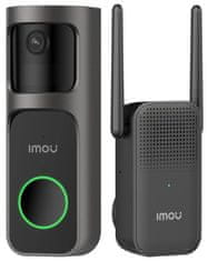 Imou by Dahua Smart Doorbell 2S Kit/ Wi-Fi/ 3Mpix/ 2048 x 1536/ H.265/ senzor gibanja/ IR osvetljevalec/ črna/ CZ aplikacija