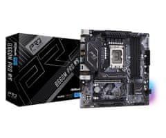 ASRock Asrock B660M Pro RS - Matična plošča Intel B660 LGA 1700 micro ATX, podpora za DDR4, 128 GB, 7.1 avdio, RAID