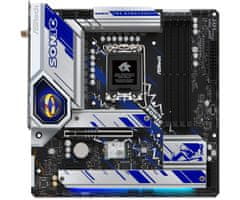 ASRock Asrock B760M PG SONIC WIFI, Intel B760 LGA 1700, Mikro ATX, 128 GB, DDR5, Wi-Fi 6E, 2.5Gb LAN, RGB LED, RAID podpora