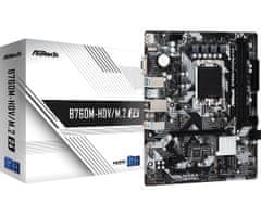 ASRock Asrock B760M-HDV/M.2 D4 Intel B760 LGA 1700 mikro ATX matična plošča za zmogljivo igranje in produktivnost