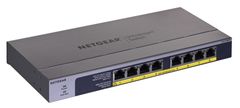 Netgear NETGEAR GS108PP Neobvladovani Gigabitni Ethernet PoE stikalo, 8 vrat, črno, 123 W, Plug and Play