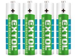 Extol Energy Polnilna baterija, 4ks, AA (HR6), 1,2V, 2400mAh, NiMh