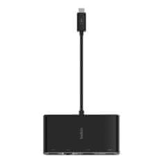 Belkin Belkin AVC005BTBK USB 3.2 Gen 1 Type-C hub s HDMI, VGA in RJ-45, črn, Plug and Play, idealen za Mac in Windows