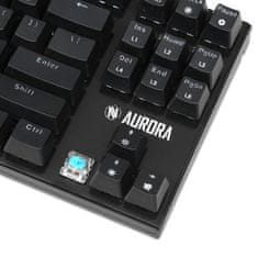 iBOX iBox IKGMK2R Gaming tipkovnica USB QWERTY US angleščina, črna, RGB LED osvetlitev, ergonomična zasnova, mehanične tipke