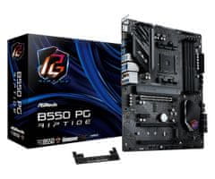 ASRock Asrock B550 PG Riptide AMD B550 Matična plošča ATX za procesorje Ryzen 5000 in 3000, podpora za DDR4, 128 GB, RAID