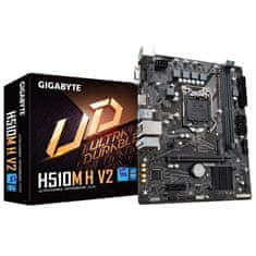 Gigabyte GIGABYTE H510M H V2 Matična plošča - podpora za Intel Core 11. generacije, DDR4 do 3200MHz, M.2, USB 3.2 Gen 1, 3 leti garancije