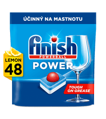 Finish Lemon Sparkle Power All in One tablete za pomivalni stroj, 48 kosov