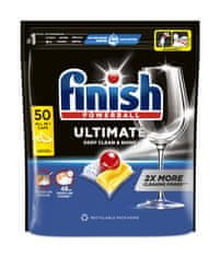 Finish Ultimate All in 1 Lemon Sparkle kapsule za pomivalni stroj, 50 kosov