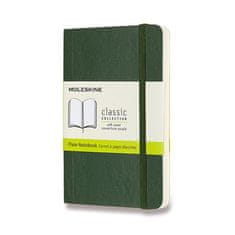 Moleskine Beležnica - mehke platnice S, prozorna, temno zelena