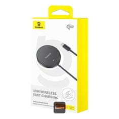 Noname Brezžična magnetna polnilna podloga Baseus Simple Mini4 Qi2 15W Black