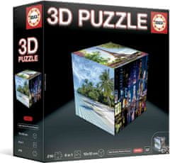 Educa 3D puzzle kocka Potovanje 216 kosov