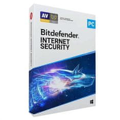 BitDefender Internet Security 2025, 1 naprava, 1 leto, ESD licenca (kartica)