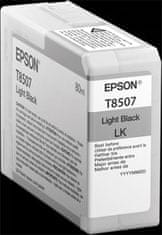 Epson kartuša T8507 svetlo črne barve (80 ml)