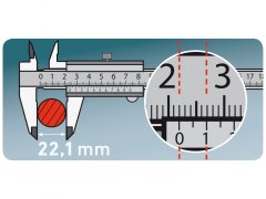 Extol Premium Drsna lestvica kovine, 0-200mm