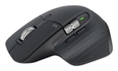 Logitech Logitech MX Master 3S brezžična miška za vrhunsko zmogljivost, ergonomski dizajn, podporo za več naprav, grafitna barva