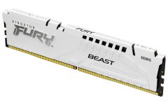 Kingston Kingston Technology FURY Beast 16GB DDR5 6400MT/s CL32 DIMM White EXPO za optimizirano zmogljivost vašega PC sistema