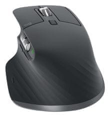 Logitech Logitech MX Master 3S brezžična miška za vrhunsko zmogljivost, ergonomski dizajn, podporo za več naprav, grafitna barva