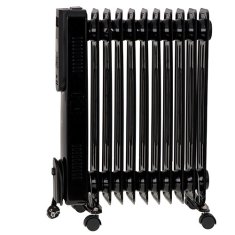 Adler Električni olje radiator CAMRY CR 7813, 11 reber, 2500 W, črn, klasičen dizajn, zaščita pred pregrevanjem, notranja uporaba