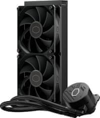 Cooler Master Cooler Master MasterLiquid 240L: Črn procesorski sistem za tekoče hlajenje z dvema ventilatorjema 12 cm