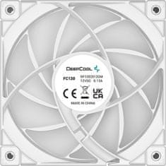 DEEPCOOL Globoko hlajen sistem: DeepCool FC120 BELA 3 v 1 ventilator s številnimi LED-ji in hidro ležaji