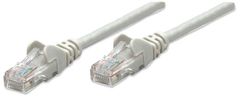 Intellinet Intellinet omrežni kabel Cat6, dolžina 0,5m, siva, CCA, U/UTP, RJ45, zlata stikala, snagless, življenjska garancija