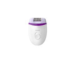 Philips Philips Satinelle Essential BRE225/00 kompaktna epilator, kablinski, vijolična/bela, 2 hitrosti, pralna glava, ergonomski oprijem