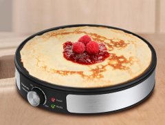 Taurus Taurus Crepe&Fun Pancake aparat 1200 W, nerjavno jeklo, 30 cm, enostavno čiščenje, vključno z lopatkami in razpršilcem.