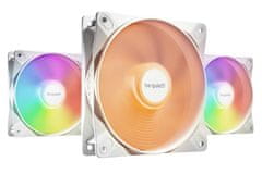 Be quiet! be quiet! LIGHT WINGS LX 120 mm PWM ventilator 3-pack v beli barvi – tiho delovanje, RGB osvetlitev, 1600 RPM