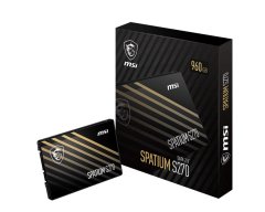 MSI MSI SPATIUM S270 2.5" SATA notranji SSD 960GB, 3D NAND, 500MB/s branja, 450MB/s pisanja, visoka zanesljivost