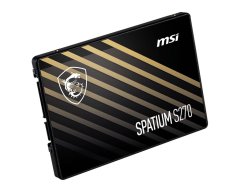 MSI MSI SPATIUM S270 2.5" SATA notranji SSD 960GB, 3D NAND, 500MB/s branja, 450MB/s pisanja, visoka zanesljivost